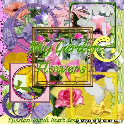 Scrap-set - My Garden Flowers